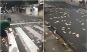 Cướp ngân hàng như trong phim ở Brazil, tiền rải đầy đường
