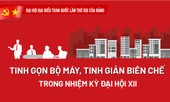 Tinh gọn bộ máy, tinh giản biên chế trong nhiệm kỳ Đại hội XII