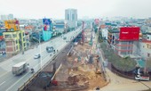 Cận cảnh đại công trường cầu Vĩnh Tuy 2 'nghìn tỷ' vượt sông Hồng