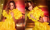 Diện lại sắc vàng từng 'gây bão' ở Miss Universe, H'Hen Niê đẹp rạng rỡ như một đóa hồng