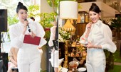 Hoa hậu Hà Kiều Anh lần đầu trổ tài làm MC, khoe giọng hát ngọt ngào