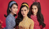 Diện áo dài Tết theo phong cách xưa, Top 3 HHVN 2020 đẹp như minh tinh thập niên 50