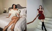 Tiểu Vy diện váy trễ vai gợi cảm, Lương Thuỳ Linh mặc đầm đỏ rực khoe chân dài 1m22