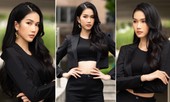 Á hậu Phương Anh mặc áo crop-top khoe vòng eo 'con kiến'