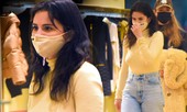 Selena Gomez mặc phong cách không nội y ra phố