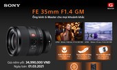 Sony ra mắt ống kính Full-Frame FE 35MM F1.4 GM mang đến chất lượng hình ảnh vượt trội