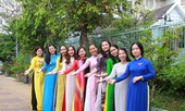 Phụ nữ Tỉnh đoàn An Giang duyên dáng với áo dài thướt tha