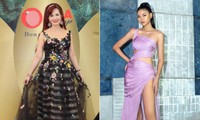Người đẹp Biển Đào Hà diện váy cut-out nóng bỏng bên Hoa hậu Diệu Hoa trên thảm đỏ