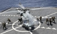 Trực thăng Thủy quân Lục chiến Mỹ tham gia diễn tập chiến đấu