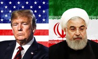 Tổng thống Mỹ Donald Trump và Tổng thống Iran Hassan Rouhani