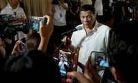 Ông Duterte trong cuộc trả lời phỏng vấn hôm 8/8. (Ảnh: Rappler)