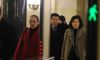 Thứ trưởng Ngoại giao Triều Tiên Choe Son-hui đi ra từ nhà khách Bộ Ngoại giao Nga hôm 22/11. (Ảnh: Yonhap)