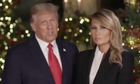 Vợ chồng Tổng thống Mỹ Donald Trump trong video gửi thông điệp Giáng sinh