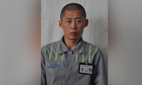 Chân dung tù nhân Zhu Xianjian bị cảnh sát Trung Quốc truy nã. (Ảnh: Global Times)