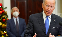 Tổng thống Mỹ Joe Biden phát biểu tại Nhà Trắng ngày 29/11. (Ảnh: Reuters)