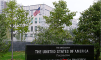Đại sứ quán Mỹ ở Kiev. (Ảnh: Reuters)