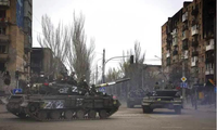 Các xe tăng của Nga ở Ukraine. (Ảnh: Reuters) 