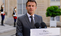 Tổng thống Pháp Emmanuel Macron. (Ảnh: AP)
