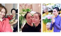 Hari Won, Nhật Kim Anh hạnh phúc bên mẹ; Angela Phương Trinh diện áo dài tại lễ Vu Lan