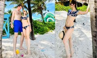 Diễn viên Lan Phương tung ảnh bikini khoe body ‘cực ngọt’ bên chồng Tây 