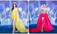 Hoa hậu Thế giới 2021 đọ sắc cùng Hoa hậu Thùy Tiên, Đỗ Thị Hà trên thảm đỏ