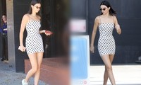 Kendall Jenner diện váy siêu ngắn ra phố khoe chân dài dáng thon