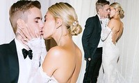 Vợ Justin Bieber siêu gợi cảm trong ảnh cưới đẹp như mơ