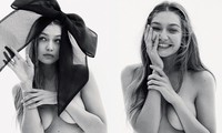 Gigi Hadid cởi áo bán nude trên Vogue Nga