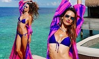 Alessandra Ambrosio siêu quyến rũ ở bãi biển thiên đường Maldives
