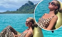 Ảnh bikini siêu gợi cảm của Paris Hilton ở đảo thiên đường 