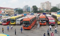 Bến xe Hà Nội được tăng cường 200 lượt xe và giá vé không tăng