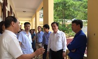 Đoàn công tác của Bộ GD&ĐT do Thứ trưởng Nguyễn Hữu Độ dẫn đầu kiểm tra thực tế công tác chuẩn bị thi tại điểm thi trường THPT Thảo Nguyên, Mộc Châu, Sơn La