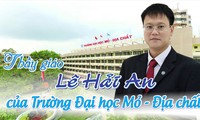 Thứ trưởng Lê Hải An, nguyên hiệu trưởng trường ĐH Mỏ - Địa chất, ảnh trường ĐH Mỏ - Địa chất
