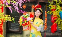 Thu Huyền - Á khôi Tài sắc Việt Nam 2018 đẹp rạng ngời trong bộ ảnh ngập tràn sắc Xuân