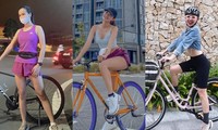 Trào lưu mới: Tóc Tiên, Ái Phương, Minh Hằng và dàn mỹ nhân Việt khoe dáng xinh với xe đạp