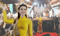 Lễ đón Hoa hậu Thùy Tiên nhưng sao fan ngỡ &quot;lễ phong hậu&quot; trong phim cổ trang thế này?