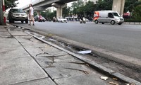Hà Nội: Vỉa hè lát đá &apos;trăm tỷ&apos; đường Nguyễn Trãi hư hỏng, vỡ vụn