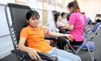 Rộn ràng ngày hội hiến máu Chủ nhật Đỏ tại Hà Nội