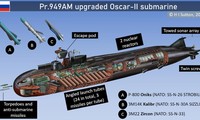 Tàu ngầm lớp OSCAR II có thể mang nhiều loại 