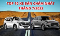 Top 10 ô tô có doanh số thấp nhất tháng 7