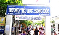 Trường Tiểu học "2" Sông Đốc (huyện Trần Văn Thời, tỉnh Cà Mau), nơi xảy ra vụ việc. (Ảnh: CTV)