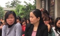 256 giáo viên Sóc Sơn lo lắng trước nguy cơ mất việc. Ảnh Nghiêm Huê 