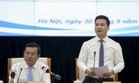Ông Trần Quang Nam, Chánh Văn phòng Bộ GD&ĐT, thông tin tại buổi họp báo