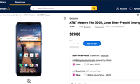 Mẫu điện thoại VinSmart Maetro Plus bán tại Walmart.com (ảnh chụp màn hình)