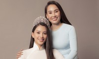 Mẹ Hoa hậu Tiểu Vy gây sốt với nhan sắc trẻ trung trong bộ ảnh 20/10 cùng con gái 