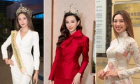 Trở về Việt Nam, Hoa hậu Thuỳ Tiên vẫn đẹp hút hồn dù không mặc cut-out nóng bỏng