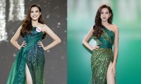 Diện lại váy dạ hội từng trình diễn ở bán kết HHVN 2020, Đỗ Thị Hà khoe chân dài 1m1 nóng bỏng