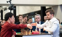 Quang Liêm có trận thắng lịch sử trước vua cờ Carlsen 