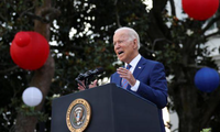 Tổng thống Joe Biden phát biểu trong sự kiện mừng Quốc khánh ngày 4/7 tại Nhà Trắng. Ảnh: Reuters