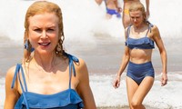 Nicole Kidman mặc áo tắm, khoe dáng ở tuổi 52